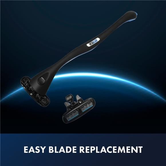 Metablade Back Shaver for Men - Long Handle Back Hair and Body Shavers - Picture 4 of 7